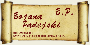 Bojana Padejski vizit kartica
